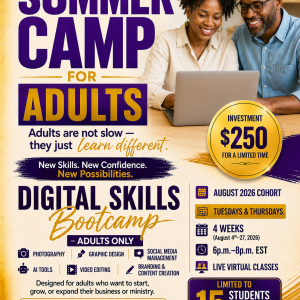 Adult Summer Camp-Digital Bootcamp